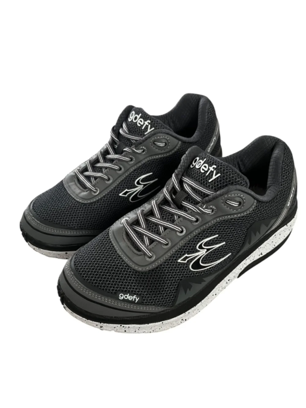 Gravity Defyer TB9024FGS-W Mens Black Gray Mighty Walk Size 9.5